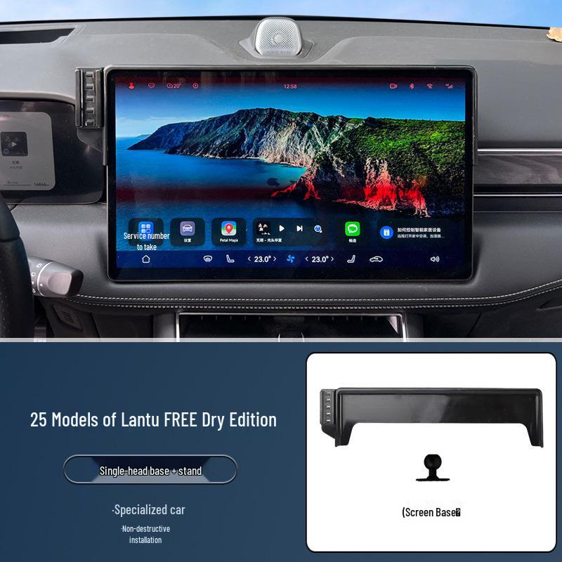 Lantu Phone Holder & Wireless Charger: Compatible with 25 Models, Navigation-Ready & Dry Cell Version
