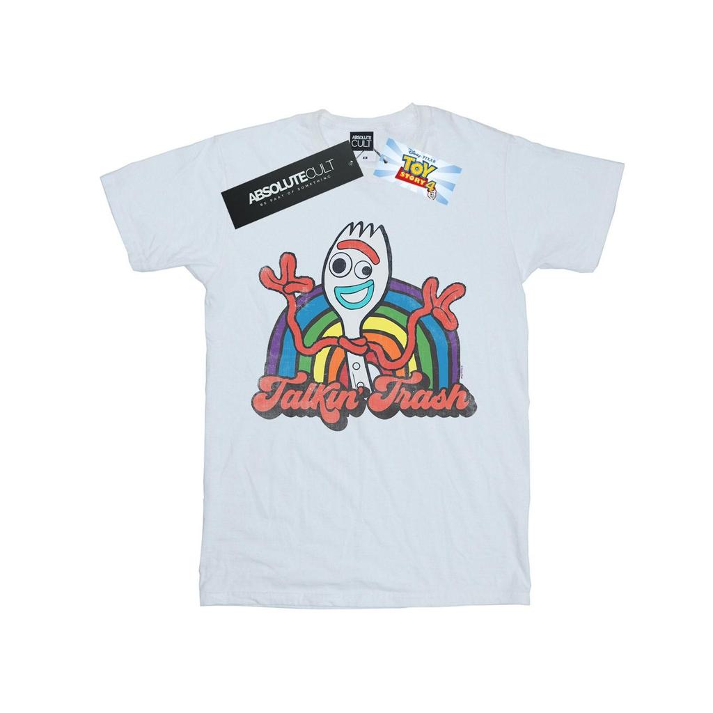 Toy Story 4 Mädchen Sprechender Müll Forky Baumwoll-T-Shirt