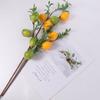 Plastic Artificial Lemon Branch Green Plants DIY Simulation Lemon Fruit Tree European Style Realistic Fake Plants