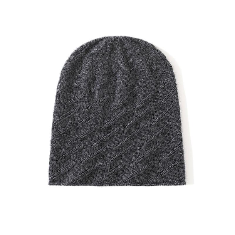 

Кашемировая осенне-зимняя новая унисекс однотонная утолщенная теплая модная вязаная повседневная шапка с отворотом One Size