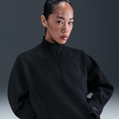 Nike Sweatshirts Women s Black Stand Collar Moderate M