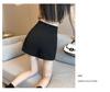 2024 Spring/Summer Black High-Waist Slimming Slit Bodycon Midi Skirt for Women