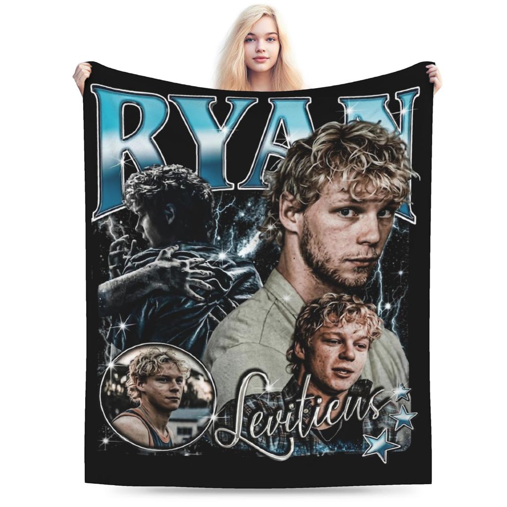90s Ryan Leviticus 2026 Horror Movie Blankets Flannel Print Super Warm Throw Blankets for Sofa Travel Bedding Throws