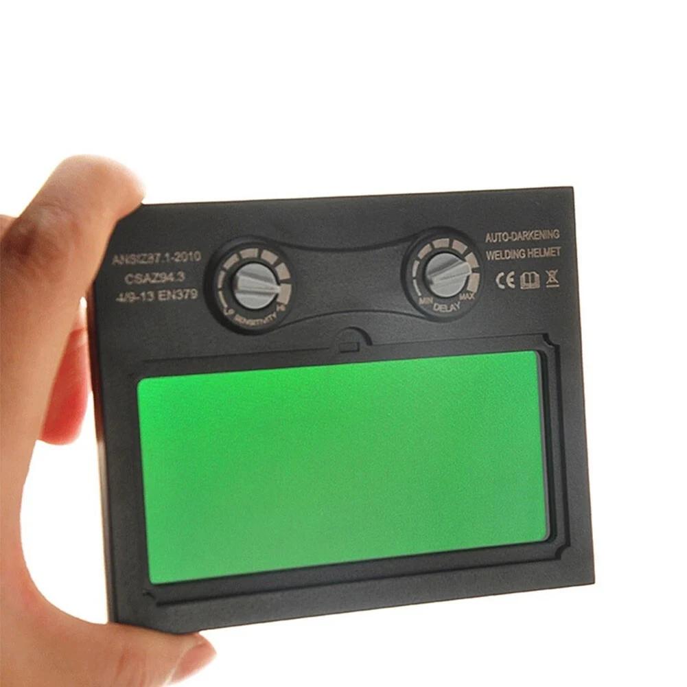 110*90mm Welding Mask Solar Powered Automatic Light-changing Protective Glasses Lenses Replacement Welding Tool