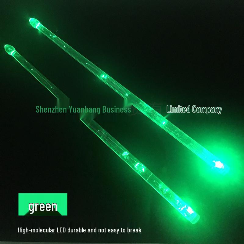 USB-aufladbare 13-farbige/15-farbige LED-Leucht-Trommelstöcke für Nachtaufführungen