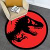 1Pc Jurassic Circular Rug - Office Decorative Carpet For Living Room Bedroom Door Mat Floor Rug Computer Chair Area Rug