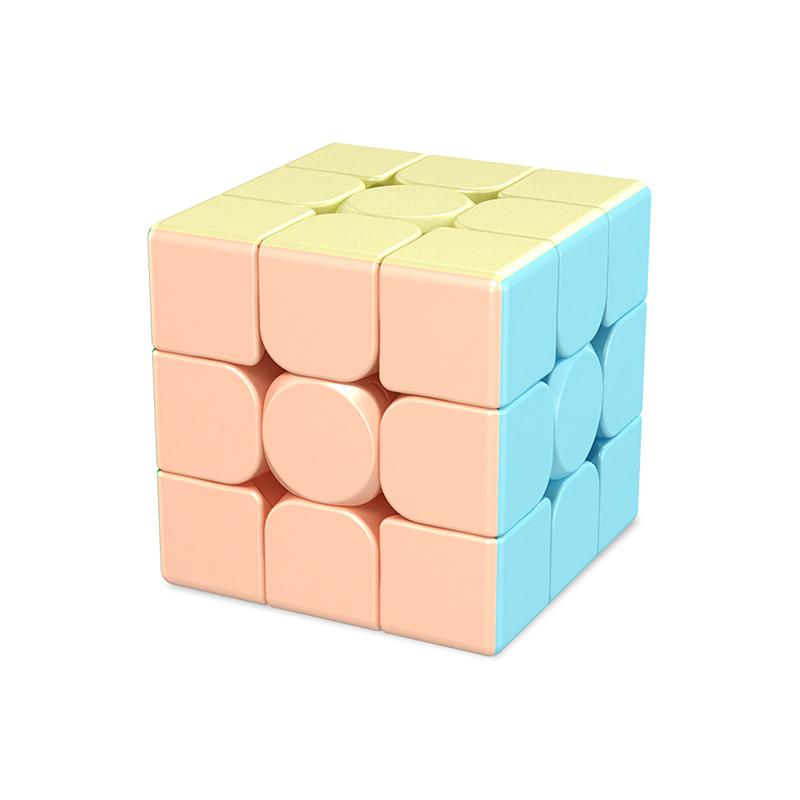 Zauberwürfel 3x3x3 Schwarze Sticker Macaron Kohlefaser Stressabbau-Puzzle Professionell Glatt Speed-Spiel Kinderspielzeug Geschenk