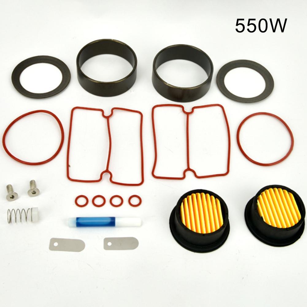 20pcs Air Compressor Repair Kit Cylinder Gaskets Piston Rings Filter Elements For 550W 750W 1100W 1500W Oil-free Compressors