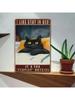 Vintage Black Cat Metal Wall Art Retro Tin Sign Decor for Bedroom Living Room