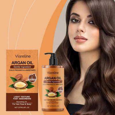 Olio di Argan Marocchino per Migliorare l'Elasticità della Pelle, Ripristinare la Forza e la Lucentezza dei Capelli Olio Multifunzionale Idratante per Capelli