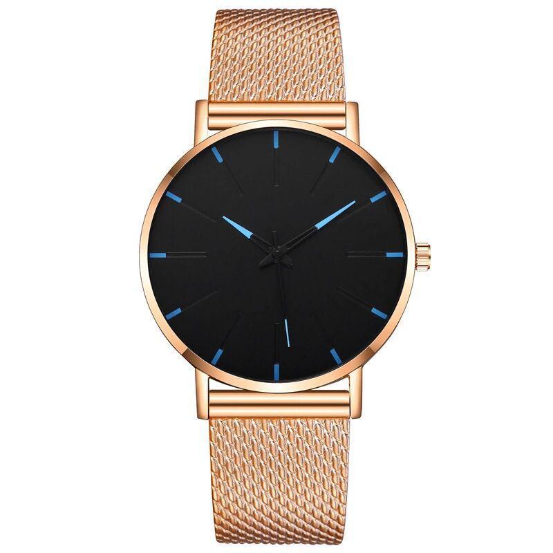 Men S And Women S Business Color Scale Fashion Watch Men S Mesh Belt Quartz Watch