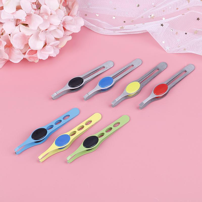 Eyebrow Clip Hair Slanted Puller Stainless Steel Brow Trimmer Face Hair Removal