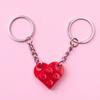 Keychain Couples Key Ring Blocks Show Love for Valentine's Day Anniversaries Birthdays Gifts for Boyfriend Girlfriend