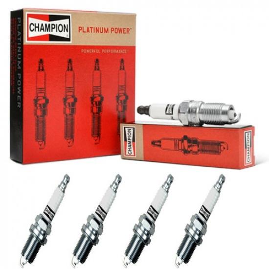 4 Spark Plugs Champion Platinum Set for JEEP CHEROKEE 1984-1985 L4-2.5L