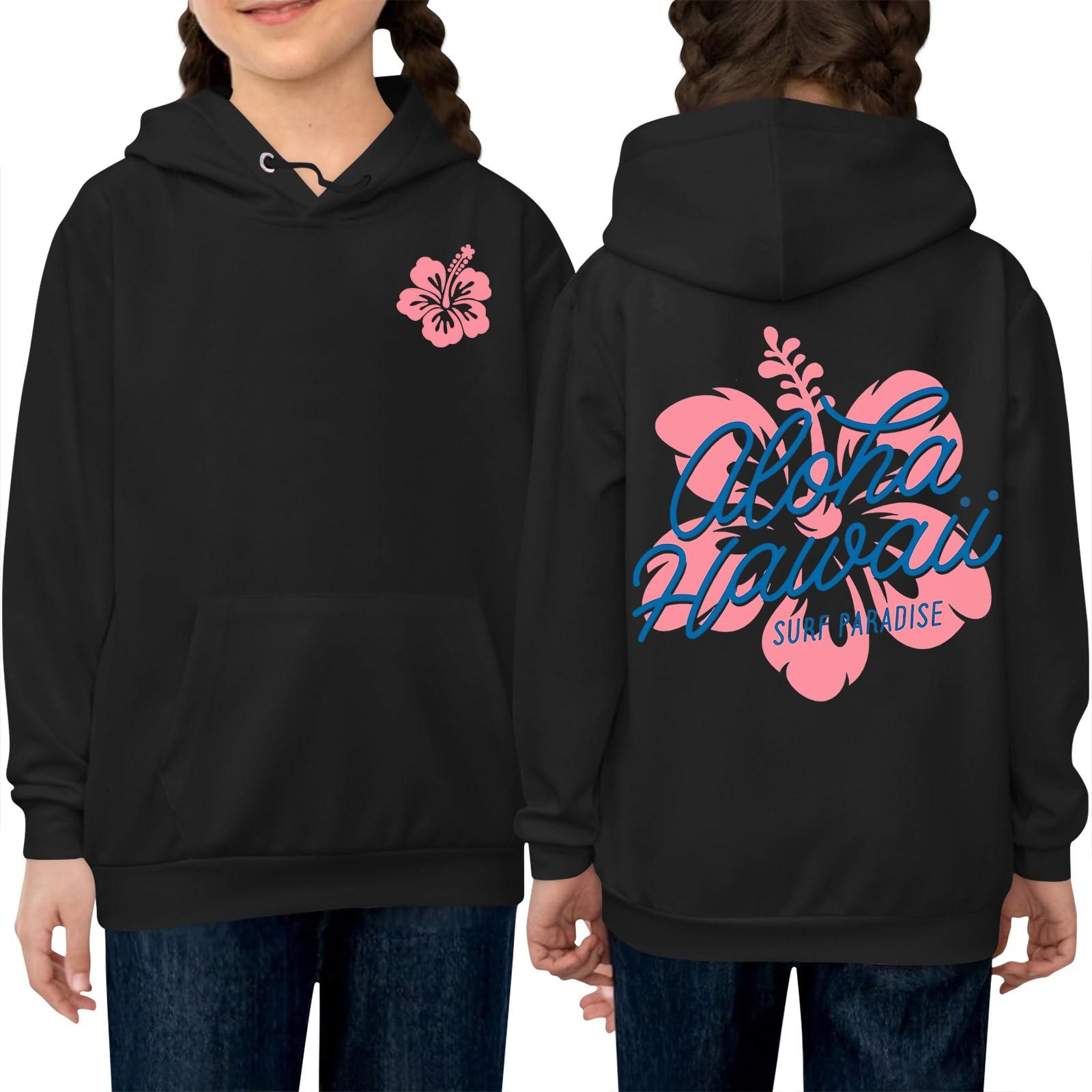 Детские модные повседневные универсальные повседневные толстовки с круглым вырезом для мальчиков и девочек повседневные лоскутные топы с длинными рукавами свитшоты 140 чёрный 1525₽