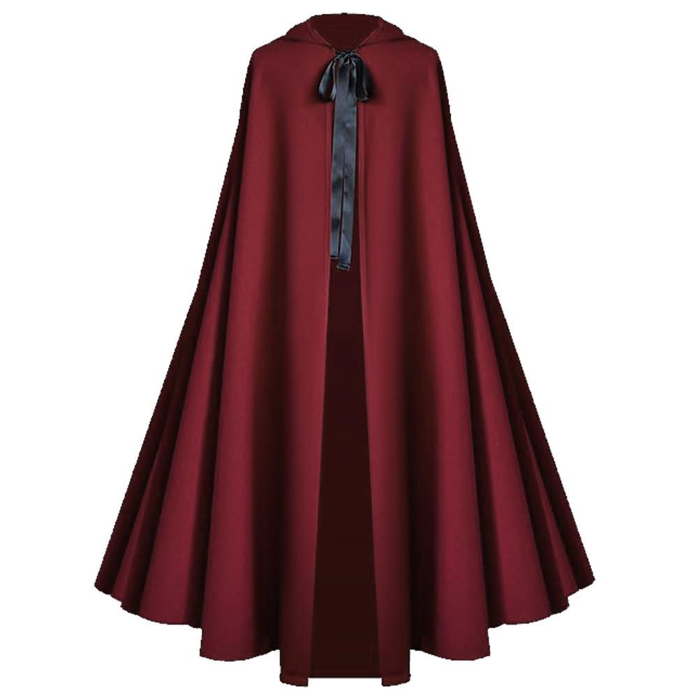 Medieval Death God Cosplay Cloak With Hood For Halloween Stage Performances
