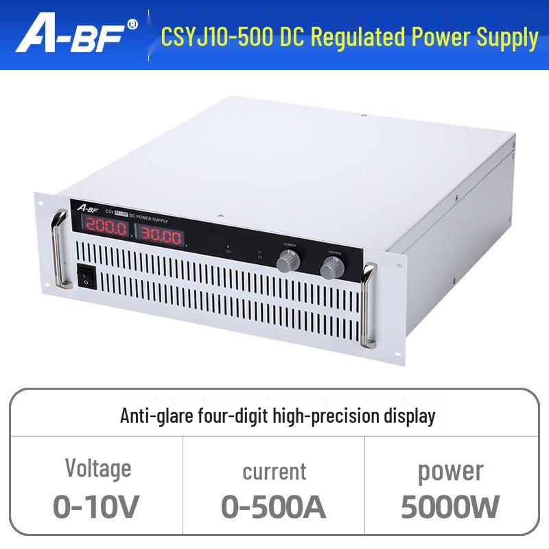 High Power Adjustable DC Regulated Switching Power Supply, 30V-500V, 15-500A, Constant Current.