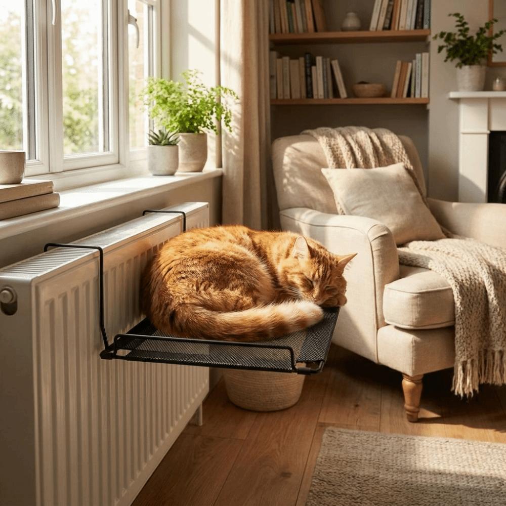 Breathable Mesh Cat Hanging Bed Folding Cat Sunbathing Bed Pet Nest Cat Window Hammock Bedside Use