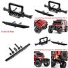 Cnc Aluminum Front Rear Winch Bumper Set For 1/10 Rc Crawler Traxxas Trx-4