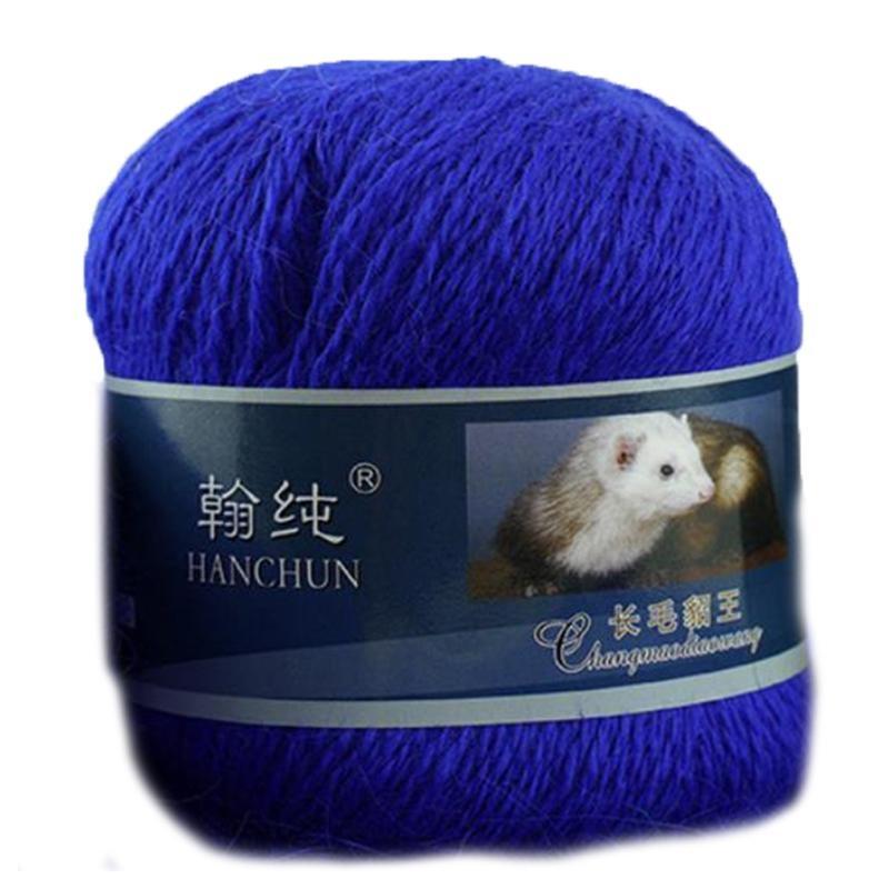652F Soft Rabbit Hair Yarns Thread Mink Wool Yarn Crochet Knitting Scarf Baby Sweater