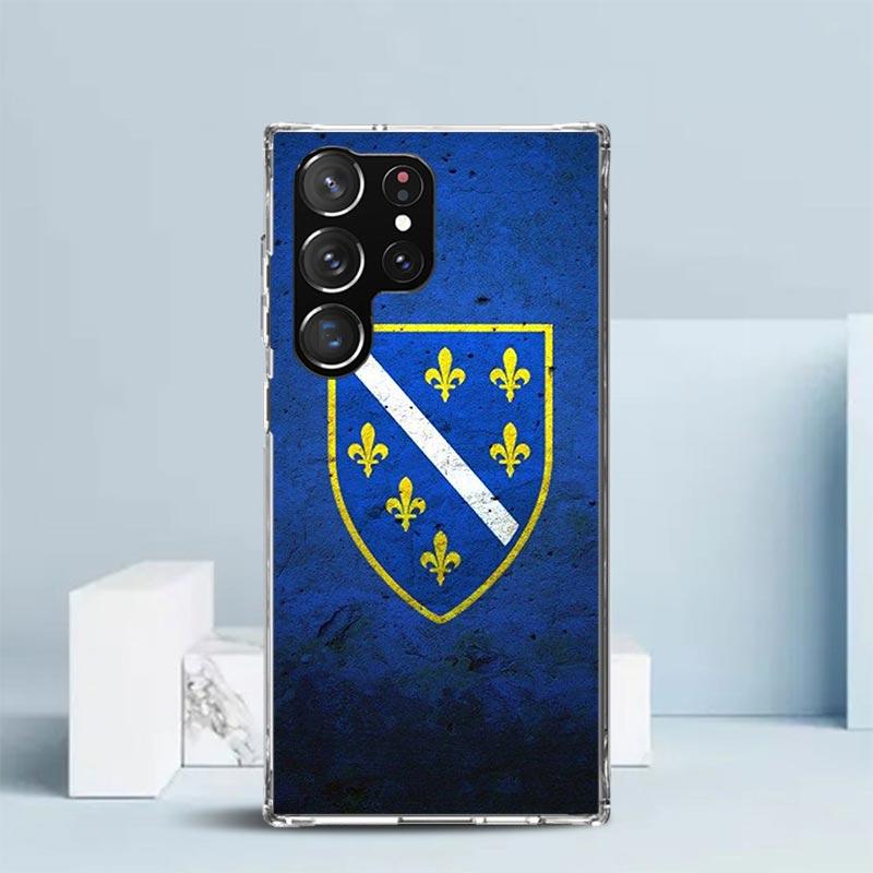 Bosnia And Herzegovina Flag Phone Case For Samsung Galaxy S24 S25 Edge S26 Ultra S22 S23 Plus S21 + S20 FE Soft TPU Back Cover G