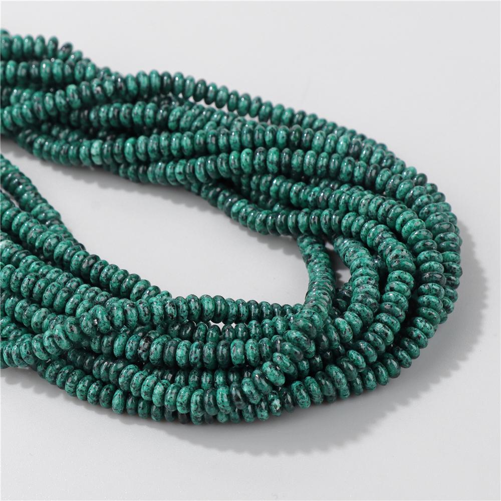 2X4MM Natural Abacus Stone Beads Blue Green Pink Flat Rondelle Beads for Jewelry Making Bracelets Necklace Accessories Wholesale