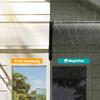 Front Door Canopy Outdoor Awning Aluminium Rigid Plastic Polycarbonate Rain Shelter UV Water Rain Resistant 75 X 195 Cm White