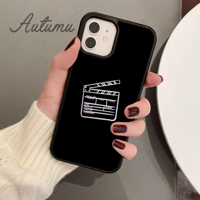 Clapper board Phone Case for iPhone 11 12 13 14 Pro Max mini X XR XS SE 2020 5 6S 7 8 Plus Samsung Galaxy S21 S22 Cover shell