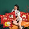 2025 Fashion Red Snake Pillowcase New Year Decor Soft Sofa Pillowcase Good luck Cartoon Pattern Cushion Cover