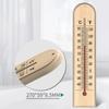 1PCS Wall-Mounted High-Precision Wooden Thermometer Room Decoration For Garage Greenhouse Home Kitchen Tools Patio Shed Room