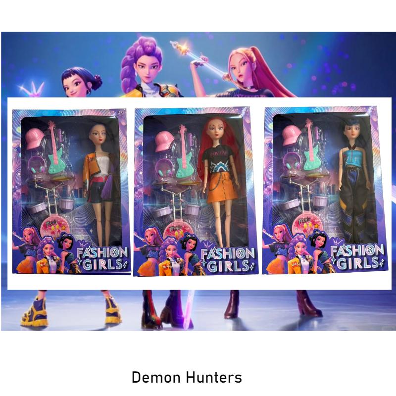 Neuer Anime Kpop Dämonenjäger Vinylpuppe Girlgroup Handy-Dekoration Cartoon-Puppe Kindergeburtstag Überraschungsgeschenk Dekoration