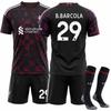 Koszulka Piłkarska Liverpool FC 2026/2027 11 Salah Zestaw Treningowy Unisex Damski Młodzieżowy