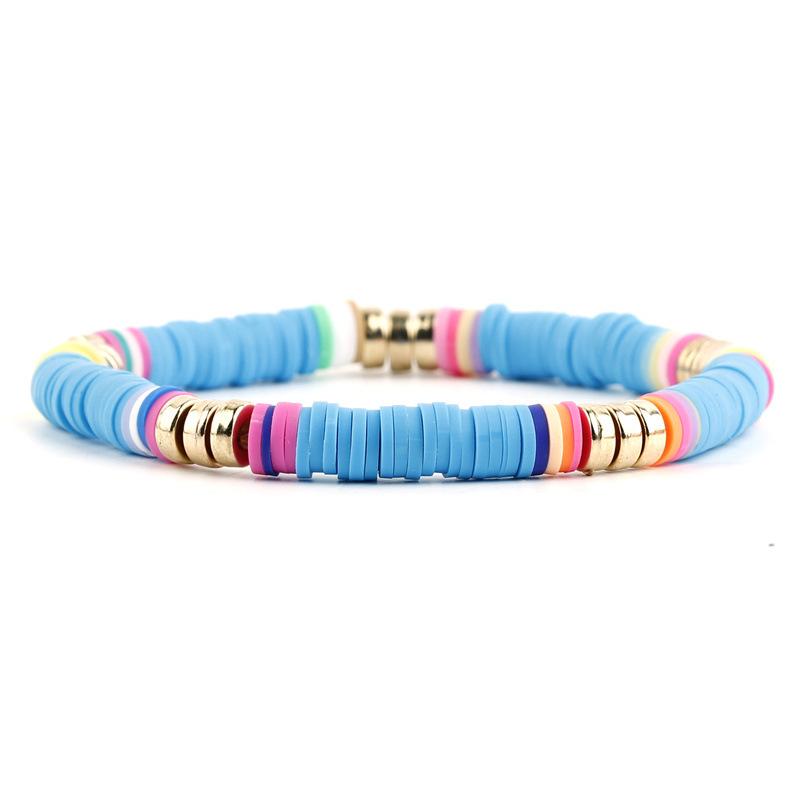 Accessories New Bohemian Rainbow Jewelry, Multi-Color Soft Pottery Bracelet Overseas Bracelet