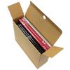 Plus File Box with Lid, 5 Books, A4 Side, Back Width 100mm, 78-092 Dark Gray