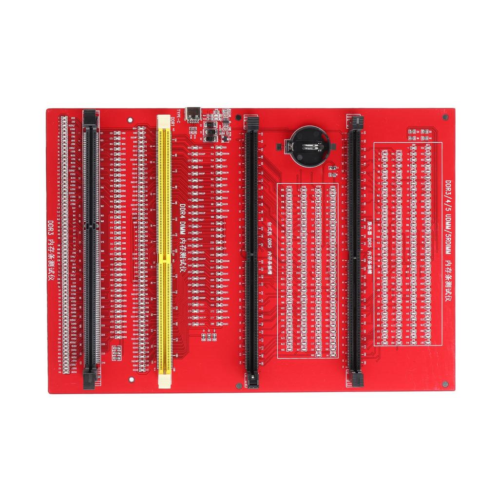 RAM Memory Diagnostic Analyzer 4 in 1 Desktop DDR3 DDR4 DDR5UDMM DDR5RDIMM Tester Card with Light