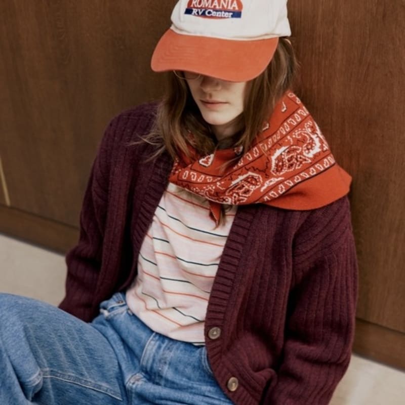 diaalto TIGNES KNIT SCARF _RED