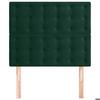 Tête de lit - Maison Exclusive - Velours vert foncé - 80x5x118/128 cm - Hauteur réglable