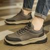 Men's Shoes 2025 Autumn New Men's Lightweight Platform Casual Board Shoes Non-slip Fashion Leather Shoes Trend