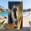 Cristiano Ronaldo Print Beach Towel Quick Dry Super Absorbent Soft Bath Towel for Swimming Beach Travel Fan Souvenir Gift
