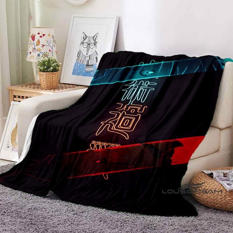 Jujutsu Kaisen Cartoon-Themed Flannel Blanket — Soft & Cozy Throw for Bed, Sofa, or Picnic Use — A Great Gift for Kids