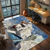 Non Slip Washable Gundam Floor Mat Large Area Rug Gamer Room Bedroom Decor