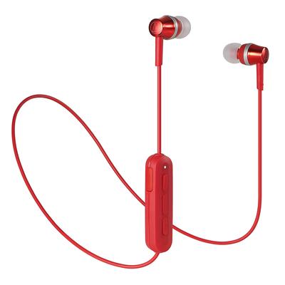 Audio-technica SoundReality Wireless Earphones Bluetooth Remote ControlMic Included Red ATH-CKR300BT RD