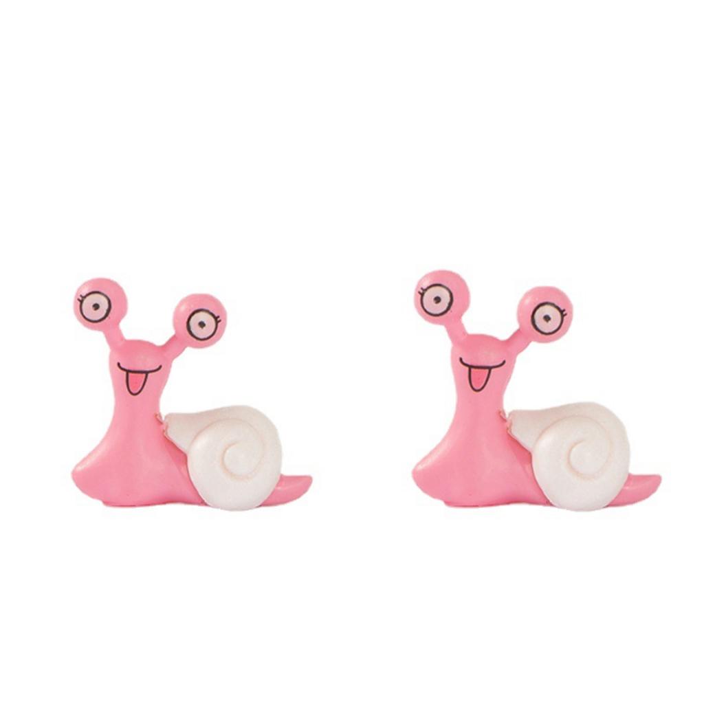 2-8 PCS Miniature Resin Snail Figurine – Cute Garden Ornament for Fairy Dollhouse, Bonsai Plant Decor & Terrarium