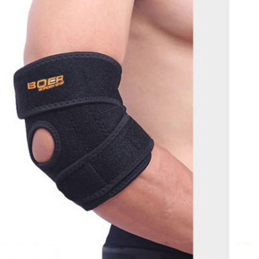 Gym Pad Band Elbow Support Arthritis Golfers Strap Adjustable Tennis Spring Elbow Brace