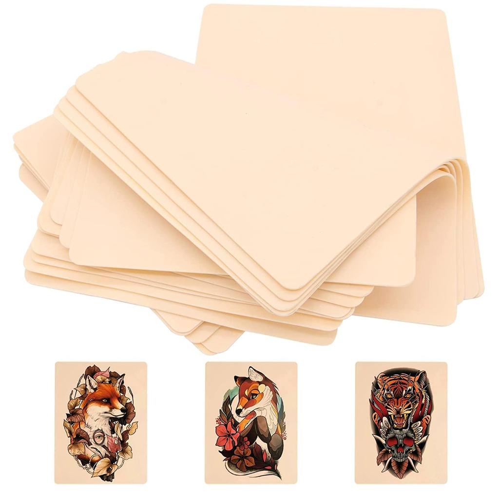 SHIELD PLUS Tattoo Practice Skin 1mm - 1PCS Thin Silicone Fake Skin for Tattooing, Flexible & Reusable, Perfect for Beginners & Pros