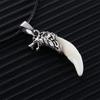 New Design Men Jewelry Boy Titanium Steel Wolf Tooth Necklace Domineering Pendant Fashion