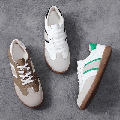 Women's Large Size Shoes White Casual Sneakers New Lace-up Retro Sports Style Low-top Board Shoes