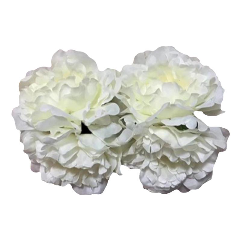 Beautiful Artificial Peony Flowers High Quality White Bouquet for Wedding Home Table Decor Fake Flowers Christmas Arrangement