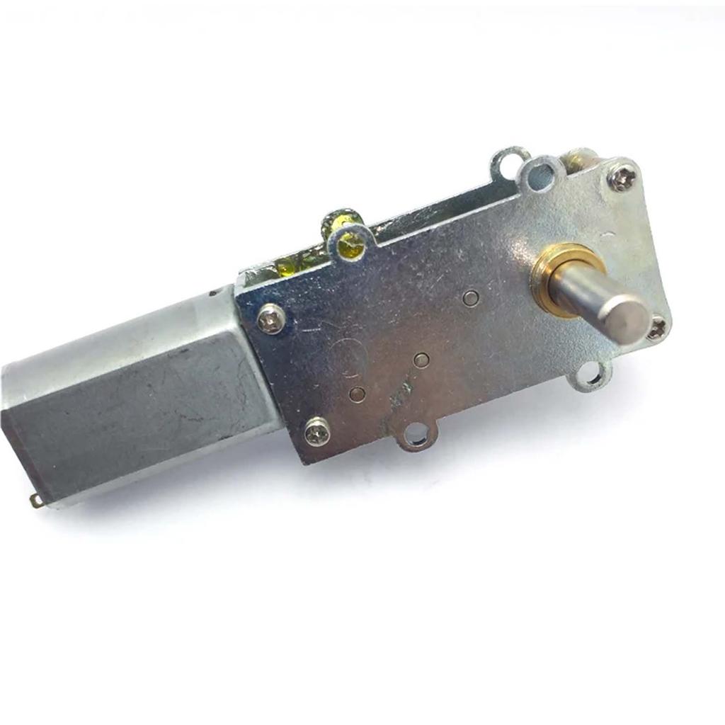 DC12/24V Double Shaft Turbine Worm Gear Motor, High Torsion High Speed Reduced Gearbox Motor WGF180-55