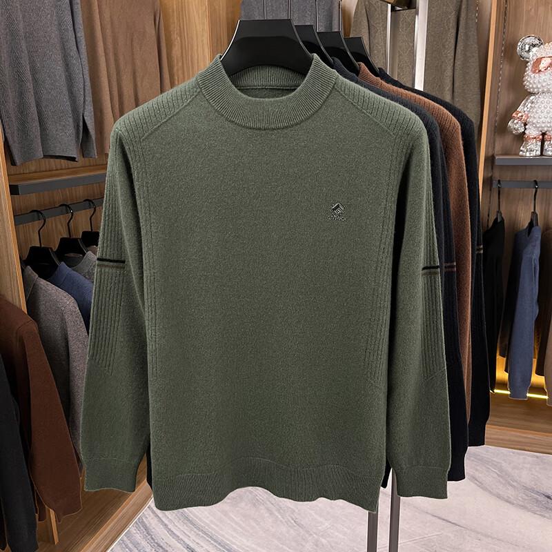 

Yiliteng Men s 100% Wool Thickened Pullover Sweater L